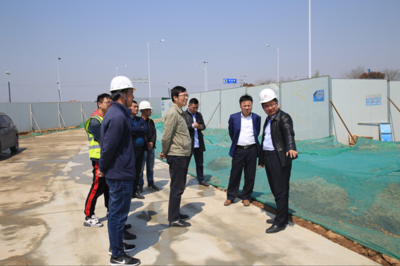浦口經(jīng)濟(jì)開發(fā)區(qū)管委會(huì)蒞臨百合路環(huán)保項(xiàng)目現(xiàn)場檢查指導(dǎo)，為綠色發(fā)展保駕護(hù)航